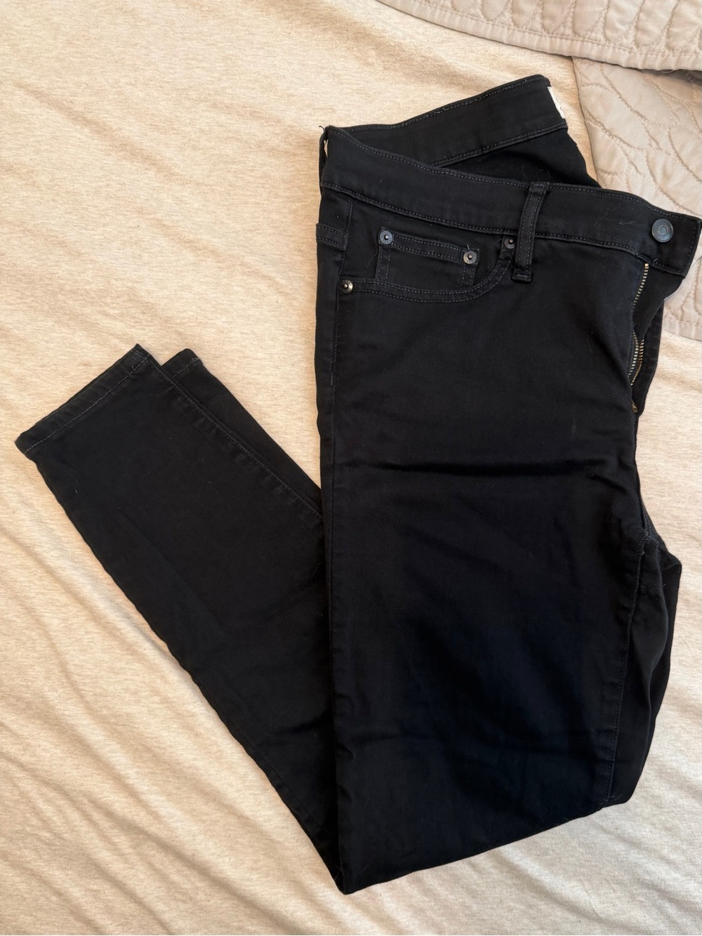 J. Crew Men's Black Skinny Jeans